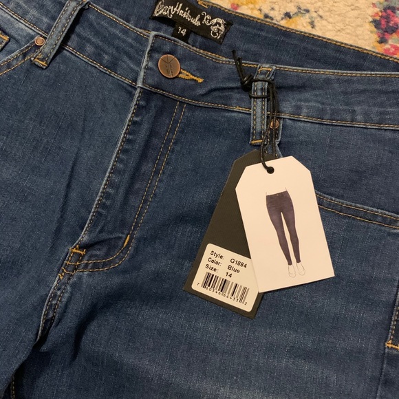 Huitoula Jeans NWT Size 14 Curvy Stretch Skinny - Picture 5 of 8